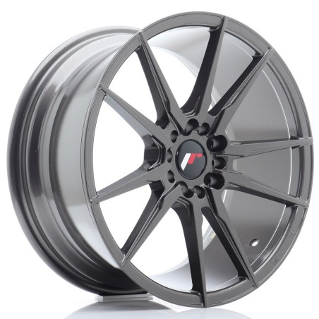 Japan Racing JR21 17x7 ET40 5x108 5x112 Hyper Gray komplet 4szt ceramika