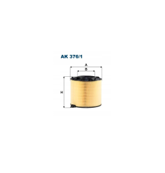 Filtr powietrza FILTRON AK 376/1