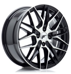 Japan Racing JR28 16x7 ET40 4x100 Gloss Black Machined Face 4szt + ceramika