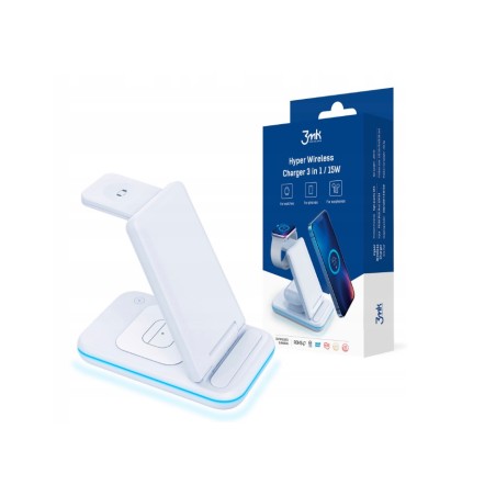 Ładowarka indukcyjna 3w1 15W 3mk Wireless Charger