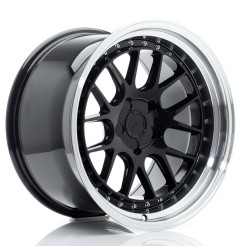 Japan Racing JR40 18x10,5 ET15-22 Blank Black Machined Lip szt + ceramika