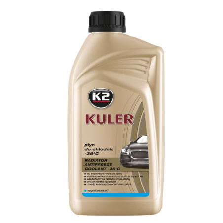 K2 KULER LONG LIFE -35°C NIEBIESKI 1L - Gotowy płyn do chłodnic