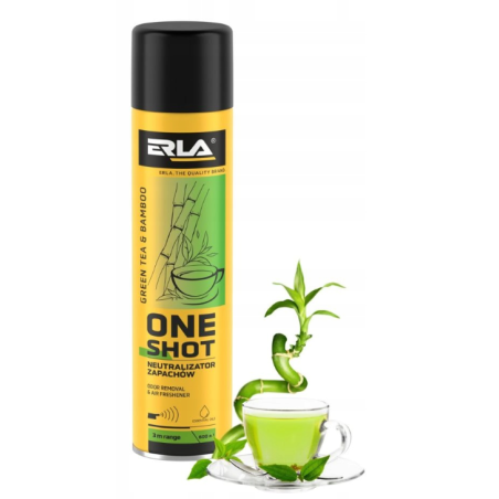 K2 ERLA ONE SHOT 600 ml GREEN TEA & BAMBOO - SILNY NEUTRALIZATOR ZAPACHÓW