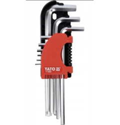 YATO YT-0502 KLUCZE HEX 9 CZĘŚCI 2-10MM Cr-V