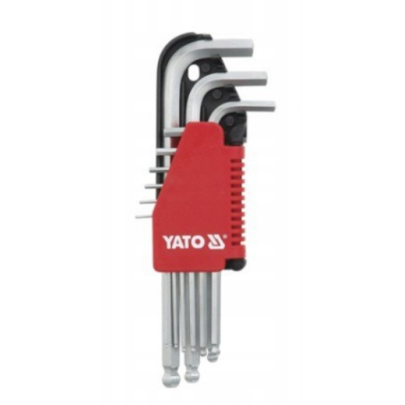 YATO YT-0507 KLUCZE HEX KULKA 9CZ. 2-10MM Cr-V