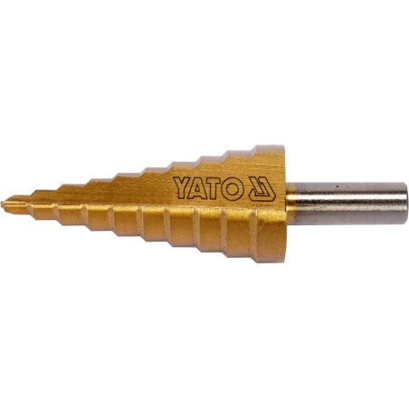 WIERTŁO STOPNIOWE STOŻKOWE TYTANOWE 4-22MM YATO