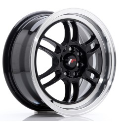 Japan Racing JR7 15x7 ET38 4x100 4x114,3 Glossy Black Machined + ceramika