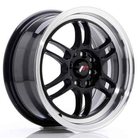 Japan Racing JR7 15x7 ET38 4x100 4x114,3 Glossy Black Machined + ceramika
