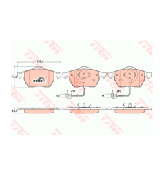 TRW TARCZE + KLOCKI PRZÓD VW PASSAT B5 B5FL 288MM
