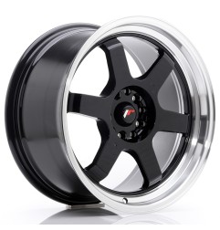 Japan Racing JR12 17x8 ET35 5x112 5x120 Gloss Black komplet + ceramika