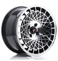 Japan Racing JR14 16x9 ET10 4x100 Gloss Black Machined Face kpl + ceramika