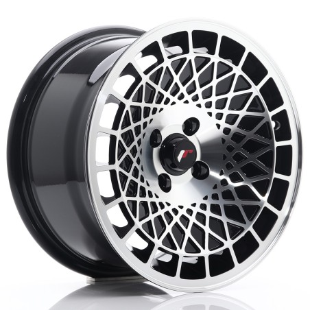 Japan Racing JR14 16x9 ET10 4x100 Gloss Black Machined Face kpl + ceramika