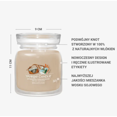 YANKEE CANDLE Świeca średnia AFTERNOON SCRAPBOOKING 368g