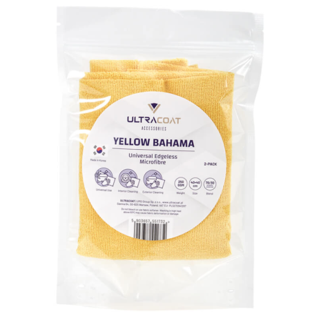 Ultracoat Yellow Bahama 40x40cm 250gsm - bezkrawędziowa mikrofibra