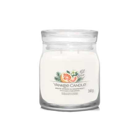 YANKEE CANDLE Świeca średnia WHITE SPRUCE & GRAPEFRUIT 368g