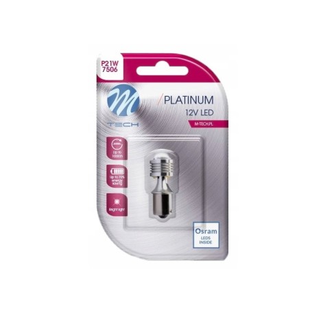 ŻARÓWKA P21W M-TECH LED OSRAM BA15s Wsteczny