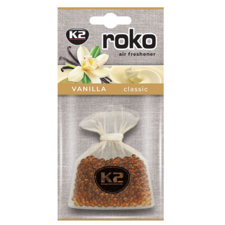 K2 ROKO WANILIA 20 G- Ekskluzywny odświeżacz powietrza w woreczku