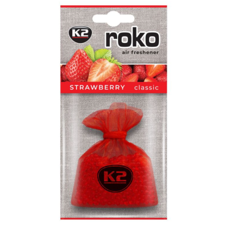 K2 ROKO TRUSKAWKA 20 G - Ekskluzywny odświeżacz powietrza w woreczku