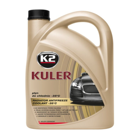 K2 KULER -35C 4L CZERWONY - Płyn do chłodnic czerwony