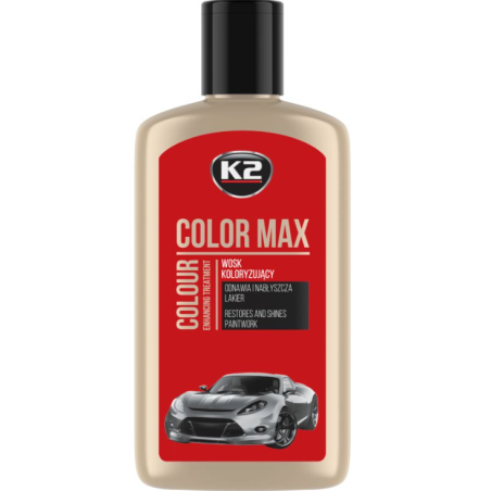 K2 COLOR MAX 250 ML CZERWONY - wosk koloryzujący