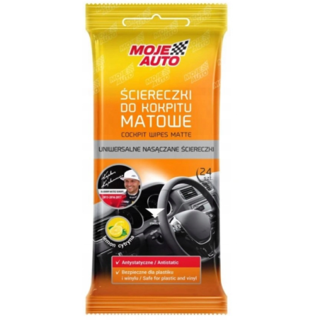 MOJE AUTO Ściereczki do kokpitu matowe WANILIA