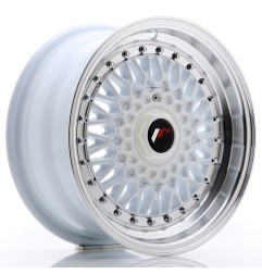 Japan Racing JR9 15x7 ET20 4x100 4x108 White komplet 4 sztuki + ceramika