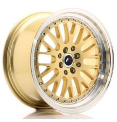 Japan Racing JR10 16x7 ET30 4x100 4x108 Gold Machined komplet + ceramika