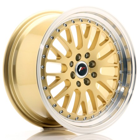 Japan Racing JR10 16x7 ET30 4x100 4x108 Gold Machined komplet + ceramika