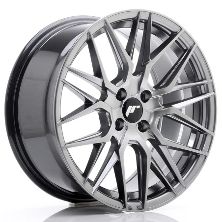 Japan Racing JR28 17x7 ET40 4x100 Hyper Black komplet 4 sztuki + ceramika
