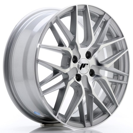 Japan Racing JR28 17x7 ET35 4x108 Silver Machined Face 4 sztuki + ceramika