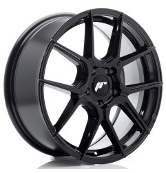 Japan Racing JR30 17x7 ET40 5x112 Glossy Black 4 komplet sztuki + ceramika