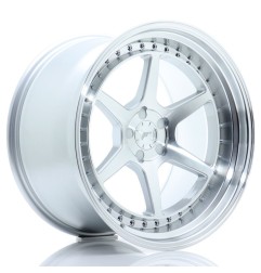 Japan Racing JR43 19x11 ET0-25 Blank Silver Machined Face 4 sztuki ceramika