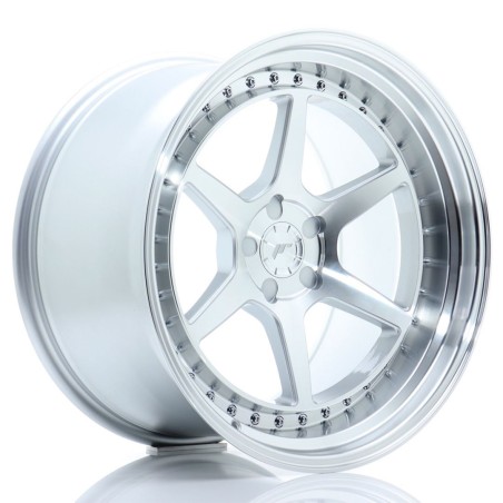 Japan Racing JR43 19x11 ET0-25 Blank Silver Machined Face 4 sztuki ceramika