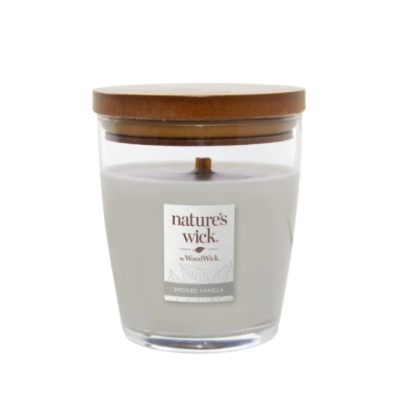 WoodWick Nature's Wick Smoked Vanilla Średnia Świeca 284g