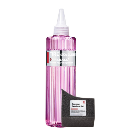 FIREBALL TIRE GLOSS 500ml – hydrofobowy dressing do opon z SiO2, wysoki połysk