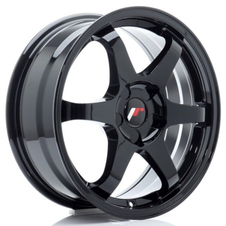JR Wheels JR3 17x7 ET20-42 BLANK Gloss Black