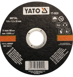 YATO TARCZA DO CIĘCIA METALU 115x1,2x22MM YT-5920