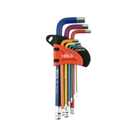 YATO YT-05632 ZESTAW KLUCZY IMBUSOWYCH, KULA 1,5-10MM, 9SZT
