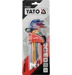 YATO YT-05632 ZESTAW KLUCZY IMBUSOWYCH, KULA 1,5-10MM, 9SZT