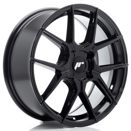 JR Wheels JR30 17x7 ET20-40 BLANK Gloss Black
