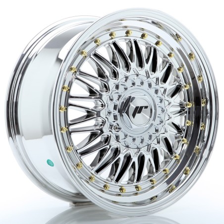 Japan Racing JR9 17x7,5 ET35 4x100 4x108 Chrome komplet 4 sztuki + ceramika