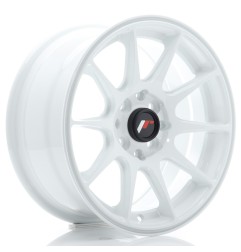 Japan Racing JR11 15x7 ET30 4x100 4x114,3 White komplet 4 sztuki + ceramika