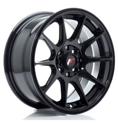 Japan Racing JR11 15x7 ET30 4x100 4x108 Gloss Black komplet + ceramika