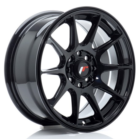 Japan Racing JR11 15x7 ET30 4x100 4x108 Gloss Black komplet + ceramika
