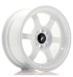 Japan Racing JR12 15x8,5 ET13 4x100 4x114,3 White komplet 4szt + ceramika
