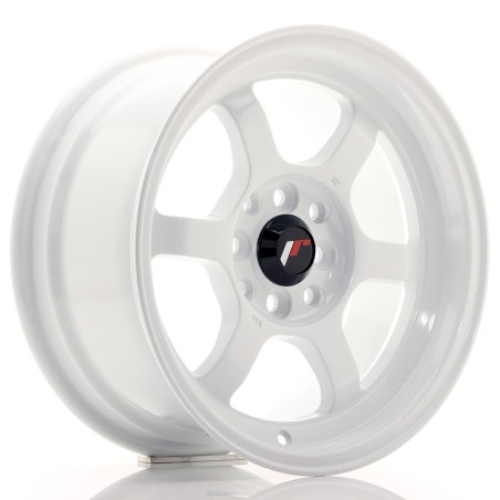 Japan Racing JR12 15x8,5 ET13 4x100 4x114,3 White komplet 4szt + ceramika