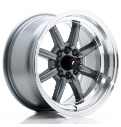 Japan Racing JR19 15x8 ET0 4x100 4x114,3 Gun Metal komplet 4szt + ceramika
