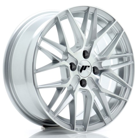 Japan Racing JR28 16x7 ET25 4x108 Silver Machined Face 4 sztuki + ceramika