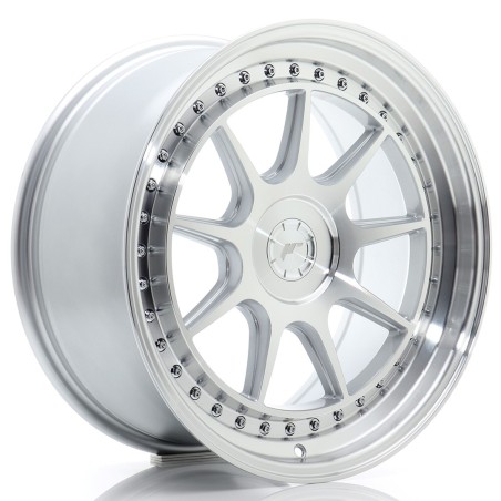 Japan Racing JR47 18x8,5 ET15-35 Blank Silver Machined Face kpl + ceramika