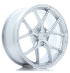 Japan Racing SL01 18x8 ET20-40 Blank Matt Silver komplet 4 sztuki ceramika